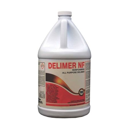 WARSAW CHEMICAL Delimer NF, Nonfoaming All Purpose Delimer, 1-Gallon, 4PK 21510-0000004